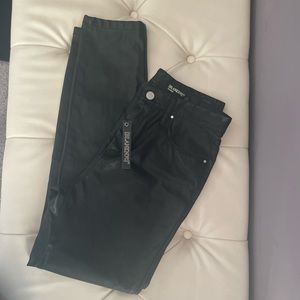 Blank NYC coated black jeans
